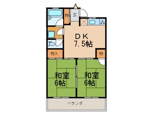 ファームハイツⅠの物件間取画像